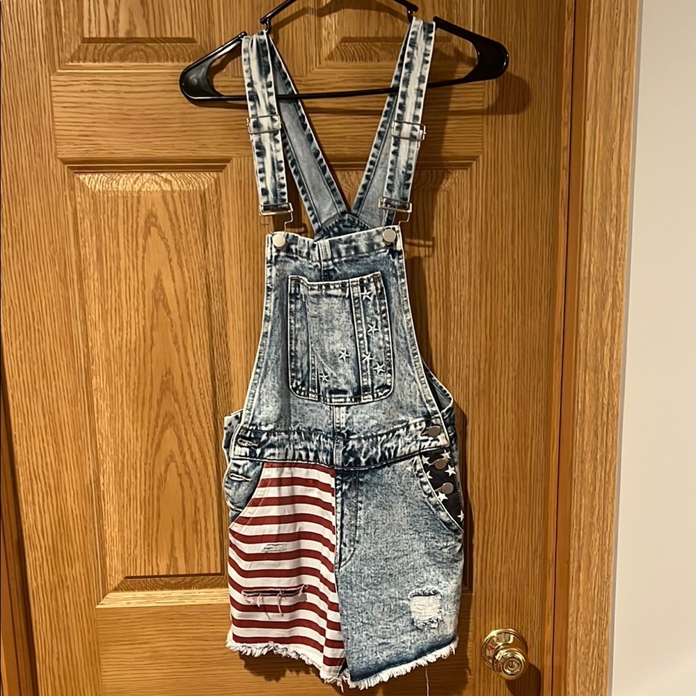 Denim Stars and Stripes Romper